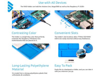 Base para protoboard con arduino y raspberry