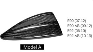 Antena en fibra de carbono real para BMW