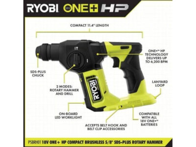 Rotomartillo Inalambrico Brushless Ryobi