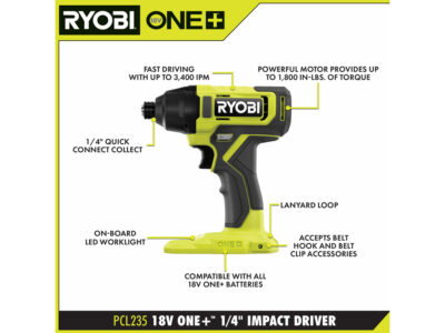 Combo kit taladro y atornillador inalambrico RYOBI