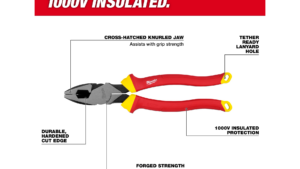Alicate Aislado 1000v 9 Milwaukee Usa
